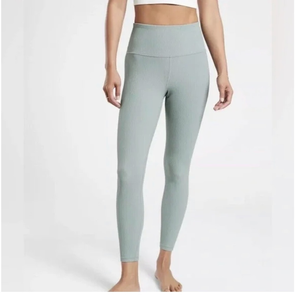 Athleta elation rib tight, Sage/Seafoam Green Color, Size Small - Picture 1 of 5